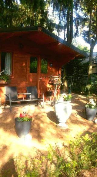 Chalet Op Een Rustig Park In De Natuur Putten Esterno foto